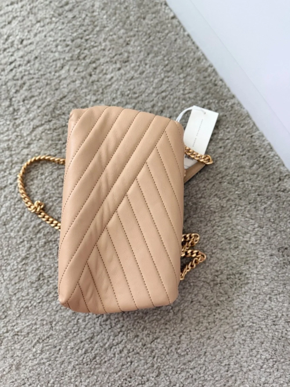 Tory Burch Kira Small Convertible Shoulder Bag Desert Dune Authentic Bag